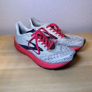 Brooks Hyperion Tempo DNA Flash Womens Running Shoes Gray Neon Pink Size 8.5 B